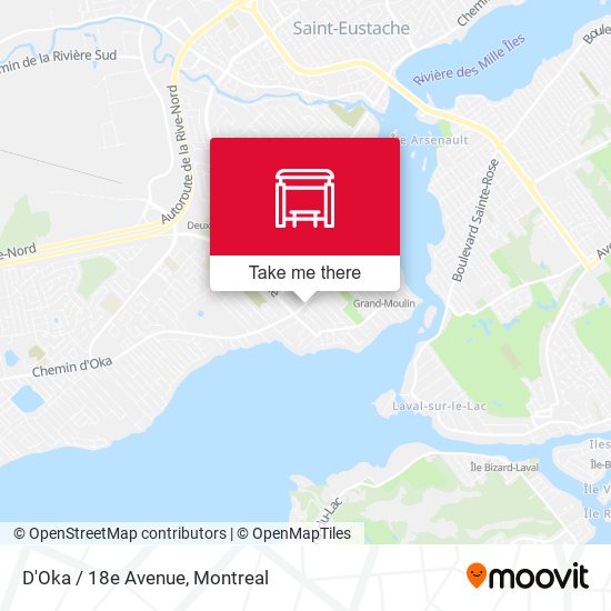 D'Oka / 18e Avenue map