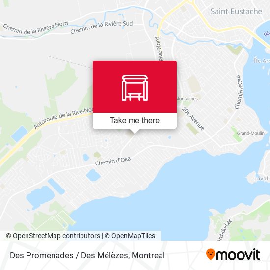 Des Promenades / Des Mélèzes map