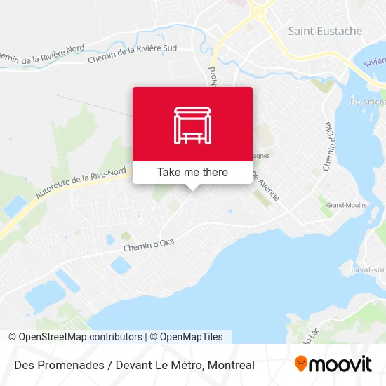 Des Promenades / Devant Le Métro map