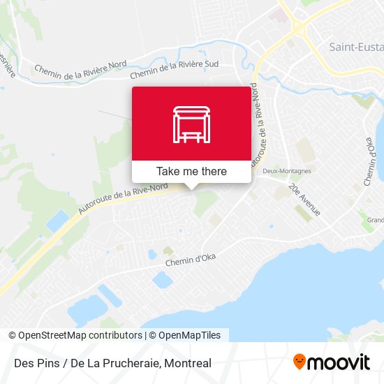 Des Pins / De La Prucheraie map