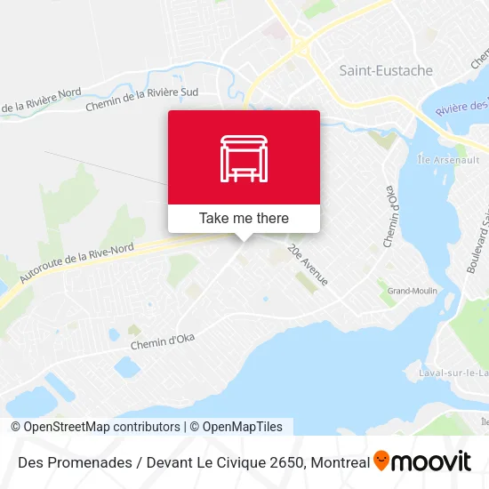 Des Promenades / Devant Le Civique 2650 map
