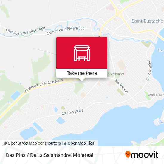 Des Pins / De La Salamandre map