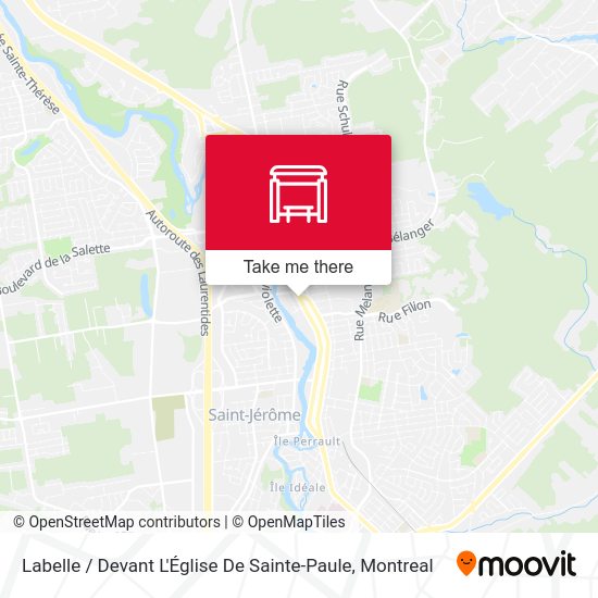 Labelle / Devant L'Église De Sainte-Paule map