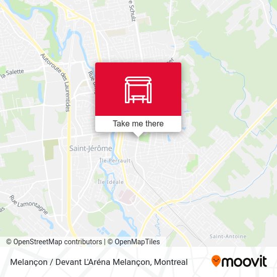 Melançon / Devant L'Aréna Melançon map