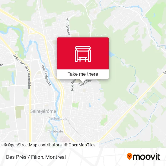 Des Prés / Filion map