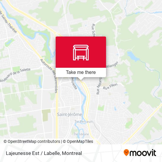 Lajeunesse Est / Labelle map