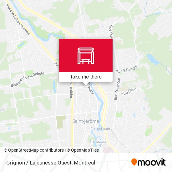 Grignon / Lajeunesse Ouest map