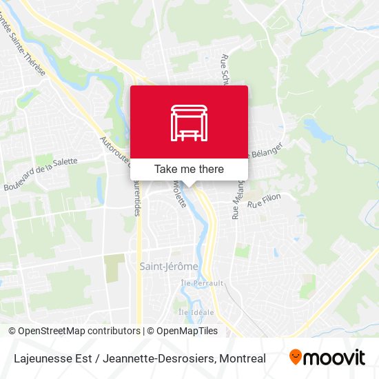 Lajeunesse Est / Jeannette-Desrosiers map
