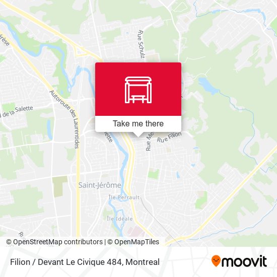 Filion / Devant Le Civique 484 map