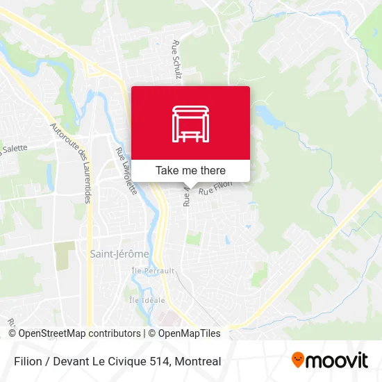 Filion / Devant Le Civique 514 map