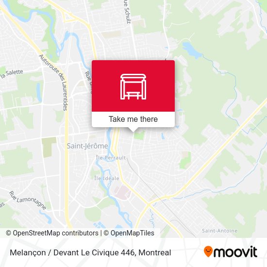 Melançon / Devant Le Civique 446 map