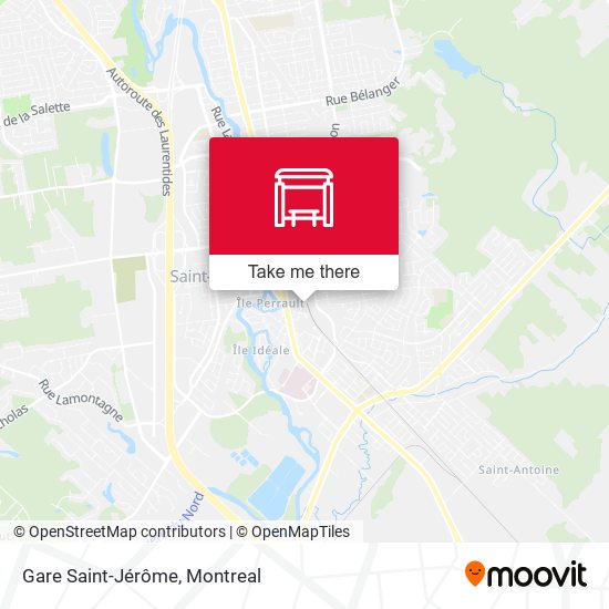 Gare Saint-Jérôme map