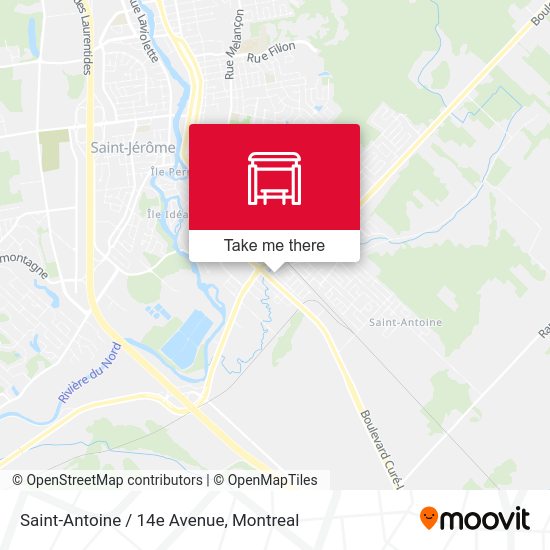 Saint-Antoine / 14e Avenue map