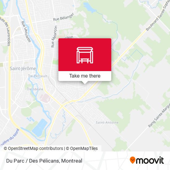 Du Parc / Des Pélicans map