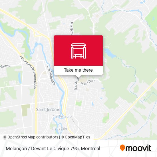 Melançon / Devant Le Civique 795 map
