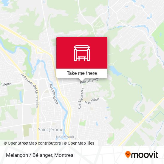 Melançon / Bélanger map