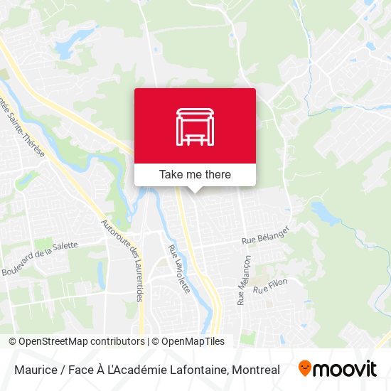 Maurice / Face À L'Académie Lafontaine map