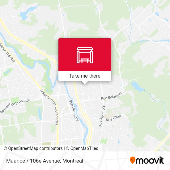 Maurice / 106e Avenue map