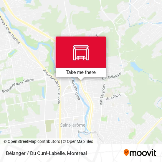 Bélanger / Du Curé-Labelle map