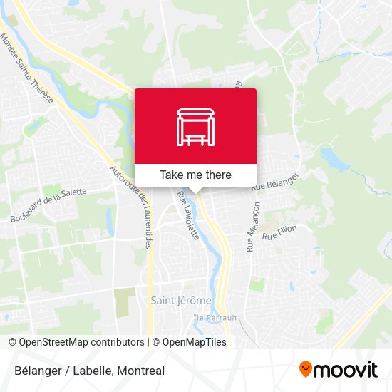 Bélanger / Labelle map