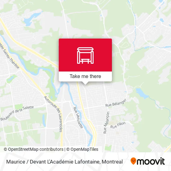 Maurice / Devant L'Académie Lafontaine map