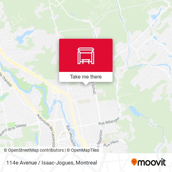 114e Avenue / Isaac-Jogues map