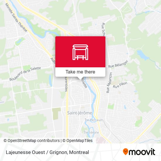 Lajeunesse Ouest / Grignon map