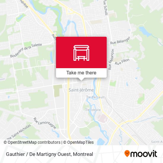 Gauthier / De Martigny Ouest map