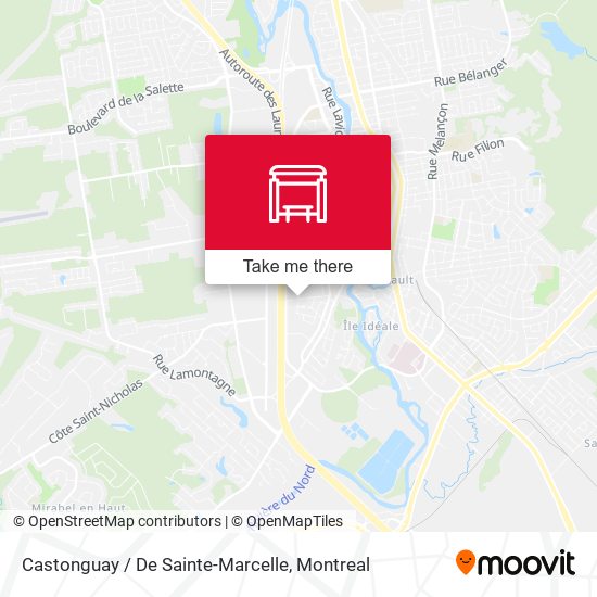 Castonguay / De Sainte-Marcelle map