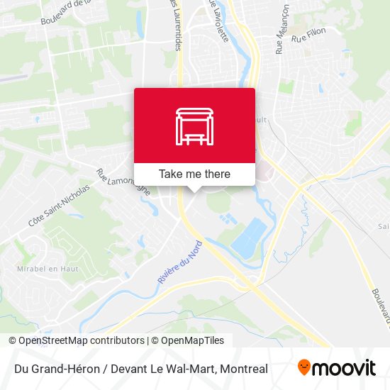 Du Grand-Héron / Devant Le Wal-Mart map