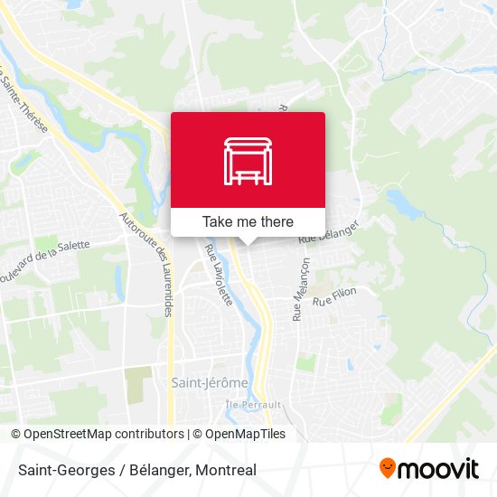 Saint-Georges / Bélanger map