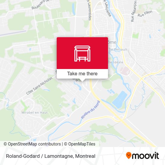 Roland-Godard / Lamontagne map