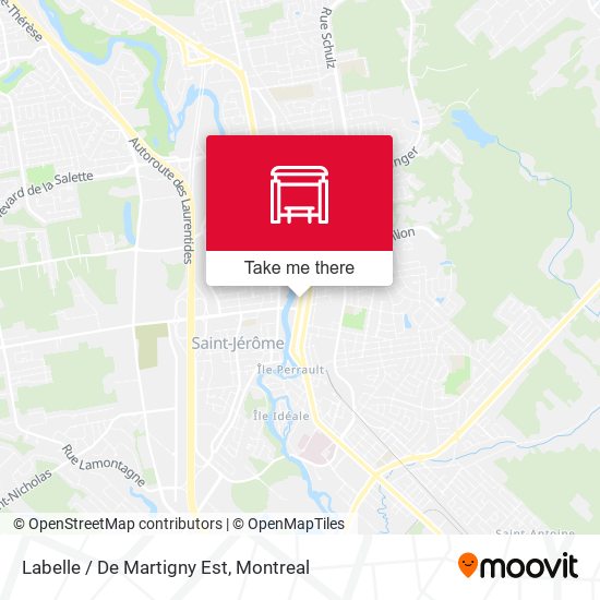 Labelle / De Martigny Est map