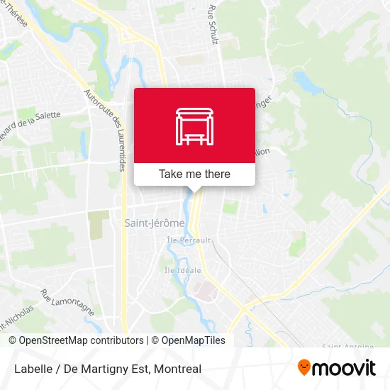 Labelle / De Martigny Est map