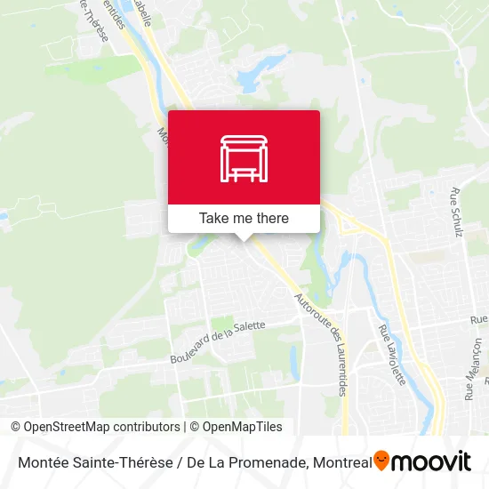 Montée Sainte-Thérèse / De La Promenade map