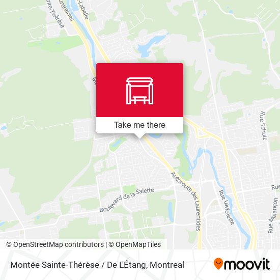 Montée Sainte-Thérèse / De L'Étang map