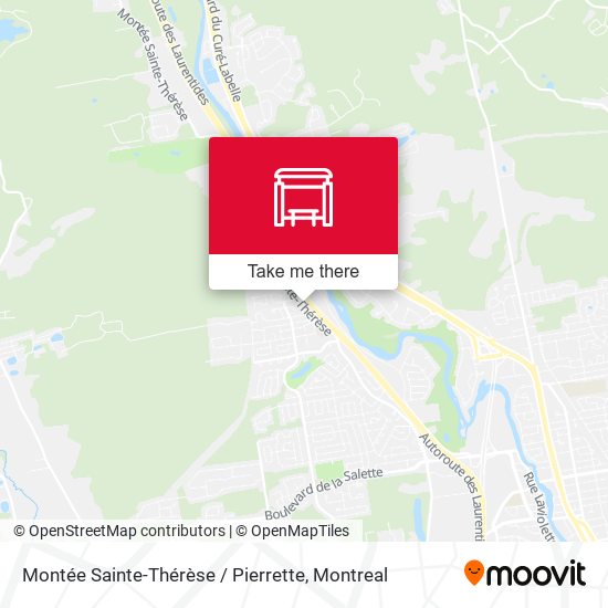 Montée Sainte-Thérèse / Pierrette map