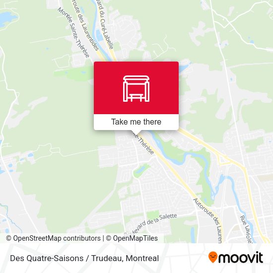 Des Quatre-Saisons / Trudeau map