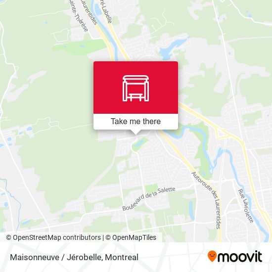 Maisonneuve / Jérobelle map