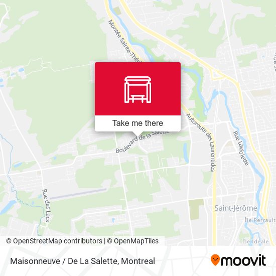 Maisonneuve / De La Salette map