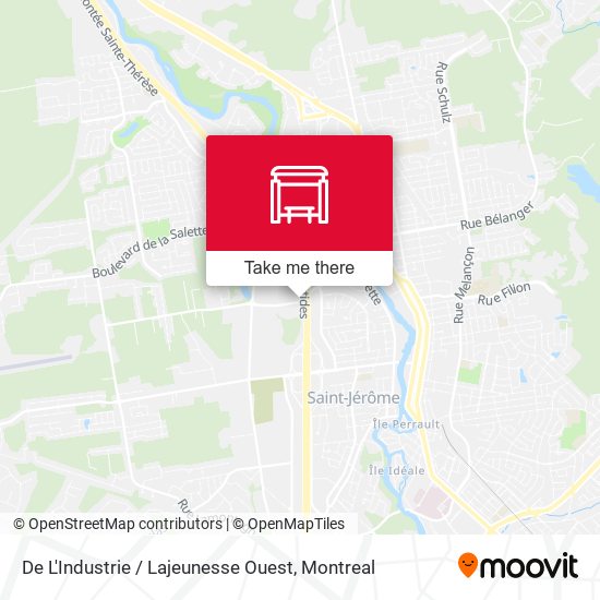 De L'Industrie / Lajeunesse Ouest map