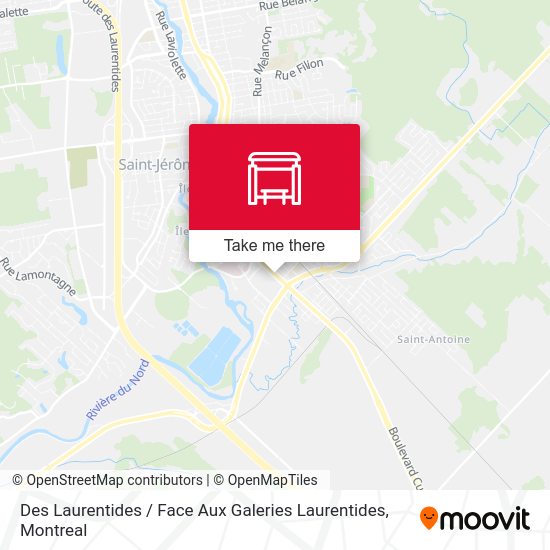 Des Laurentides / Face Aux Galeries Laurentides map