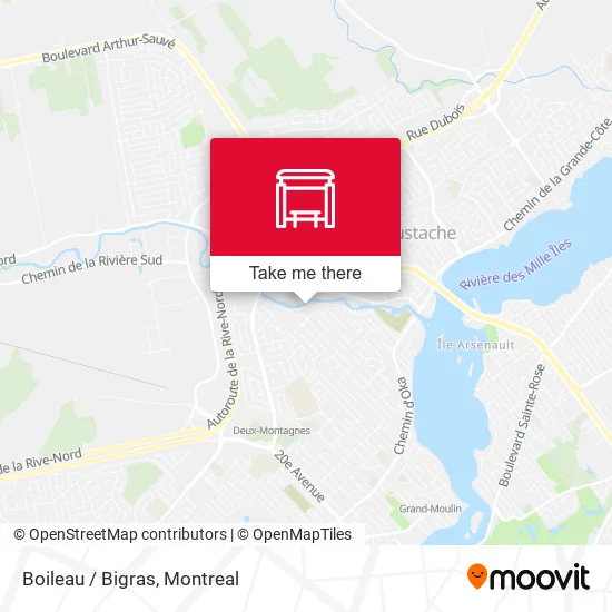 Boileau / Bigras map