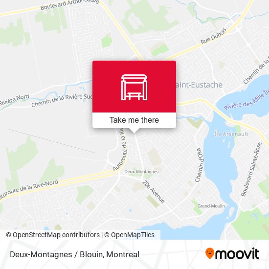 Deux-Montagnes / Blouin map