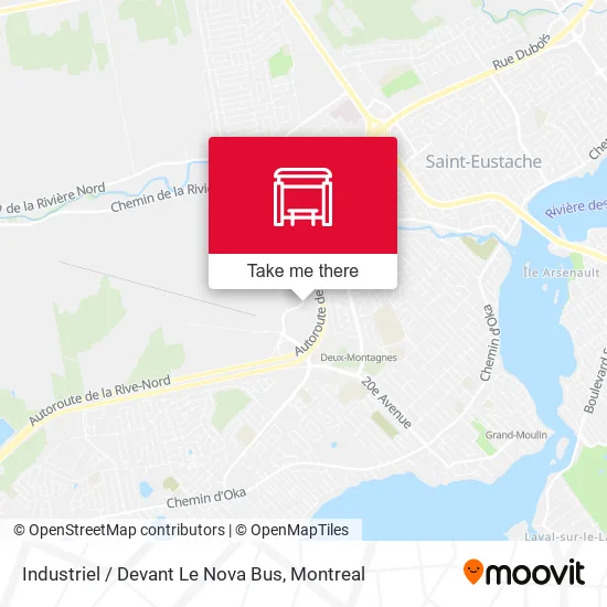 Industriel / Devant Le Nova Bus map