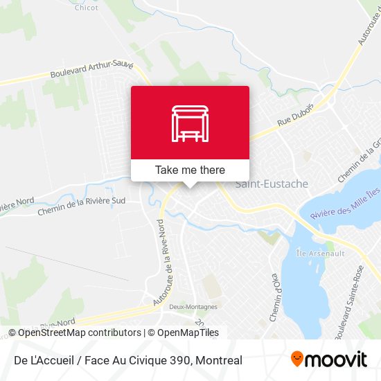 De L'Accueil / Face Au Civique 390 map