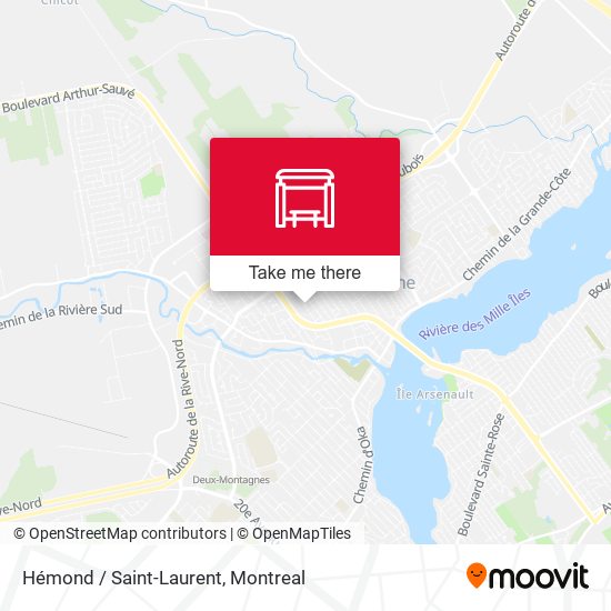 Hémond / Saint-Laurent map