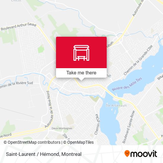 Saint-Laurent / Hémond map