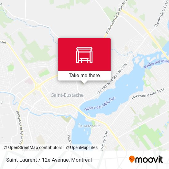 Saint-Laurent / 12e Avenue map