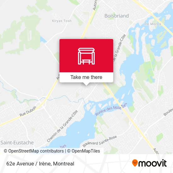 62e Avenue / Irène map